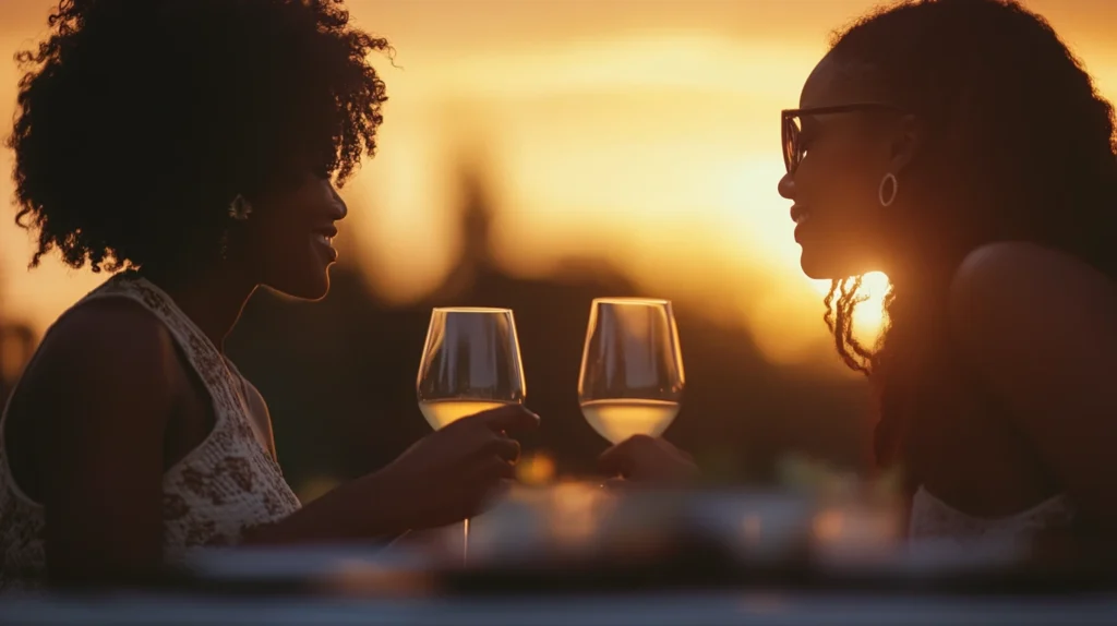 Black lesbian woman creating online content